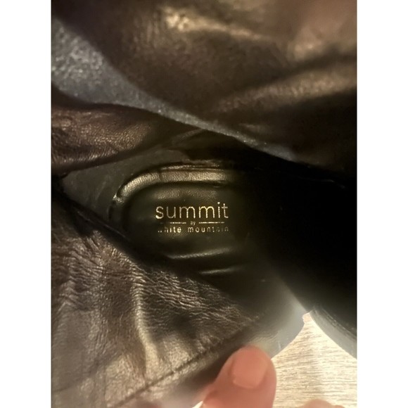 Summit Shaw White Mountain Womens Boots Black Camo Block Heel Ankle Boot 41 - Picture 6 of 8